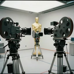 a wide angle movie still showing metaverse future, shot on celluloid with panavision cameras, panavision lenses, 3 5 mm film negative width, anamorphic projection format, critically acclaimed, oscar winning practical effects