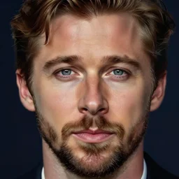 portrait of ryan gosling, extreme fine detail background, night, highly detailed, detailed eyes, high quality, digital painting, hyperrealistic, by gaston bussiere, j. c. leyendecker, craig mullins