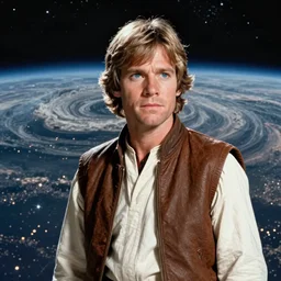 screenshot portrait of Luke Skywalker, on a planet of maelstrom, chaos, the world without form and void, 1970s film by Stanley Kubrick, iconic scene, HR Geiger design, stunning cinematography, hyper-detailed, sharp, anamorphic lenses, kodak color, 4k, stunning