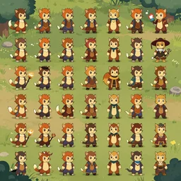 ( ( ( ( ( 1 9 5 0 s dofus new characters spritesheet ) ) ) ) ) by jean - baptiste monge!!!!!!!!!!!!!!!!!!!!!!!!!!!!!!