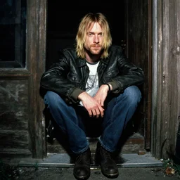 Kurt Cobain in a drain