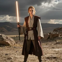 Emma Watson as Obi-Wan Kenobi in the original Star Wars