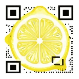 qr code in the shape of a lemon