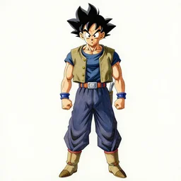 a oil / watercolor painting full body character portrait of an old homeless saiyan soldier / mercenary in the style of moebius in the style of leonard boyarsky trending on artstation deviantart pinterest detailed photorealistic highlights and shadow hd 8 k post - processing high resolution
