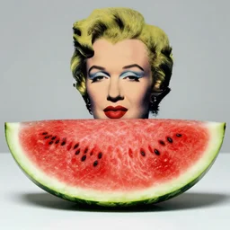 watermelon slice, andy warhol