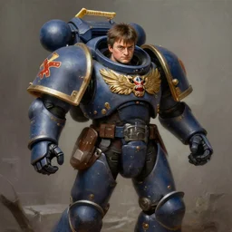 very detailed painting of harry potter as a warhammer 4 0 k space marine, featured in artstation, concept art by greg rutkowski, wlop, dan mumford, christophe vacher