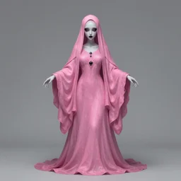 1 9 2 0's eldritch ghost lady in pink by stephen gammell