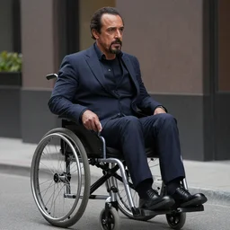Giancarlo Esposito as Professor X. In wheelchair