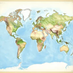 world map very detailed
