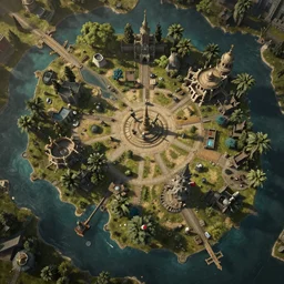 diablo 4 game map hyperrealism photorealistic photography hyper real resolution cinematic isometric