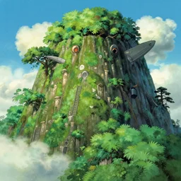 titan of nature illustration vivid color studio ghibli