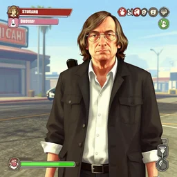 stephen hawking in gta v, gameplay footage