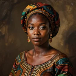 ghanian woman from ghana art nouveau art