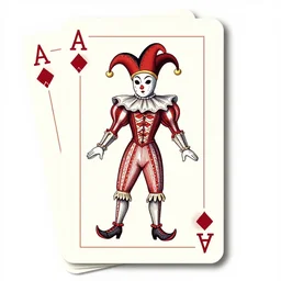 fancy victorian cards jester