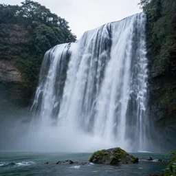 long exposure photo of a waterfall