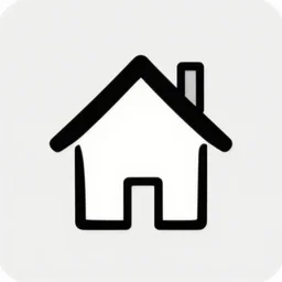 font awesome icon house abstract small simple