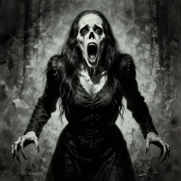 horror jumpscare screaming by giger
