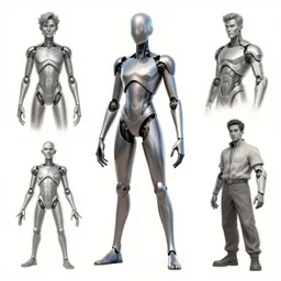 iron figure design, character sheet, Moebius, Greg Rutkowski, Zabrocki, Karlkka, Jayison Devadas, Phuoc Quan, trending on Artstation, 8K, ultra wide angle, zenith view, pincushion lens effect.