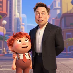 A shot from the pixar movie starring elon musk