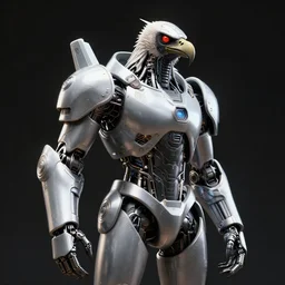 vulture in cybernetic armor, 3 d render, highly detailed, 8 k, intricate, trending on artstation, high contrast, volumetric light, raycasting