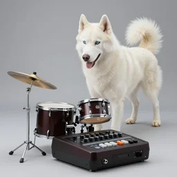 codex seraphinianus, albino husky drum machine