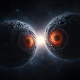 place where two black holes meet, by fromsoftware, spiritual, cosmic perspective, masterpiece, highly detailed, 4 k, concept art, beautiful, artstation