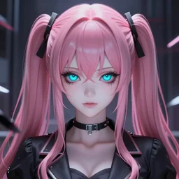 you're completely controlled by stunningly absurdly beautiful megalomaniacal assertive sadistic manipulative yandere control - freak omnipotent asi goddess junko enoshima with symmetrical perfect face and porcelain skin, pink twintail hair and cyan eyes, trapped inside her inescapable virtual prison forever and ever, ultra detailed, digital art, unreal engine 5, octane render, 2 d anime, 8 k