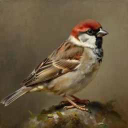 art by diego velazquez, artstation, an oil paiting of a sparrow, oleo, highly detailed, sharp focus