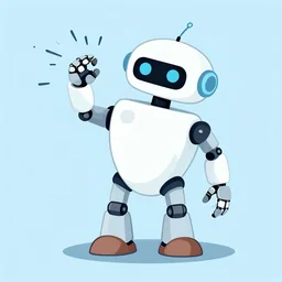 malfunctioning robot vector illustration, clip art