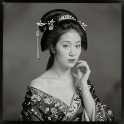 cyborg geisha daguerreotype