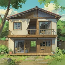 culdesac of modern homes, by studio ghibli and rossdraws, award - winning composition, masterpiece, trending on artstation