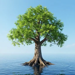 tree made of water