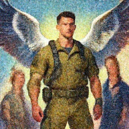 vibrant depiction colin farrell as a navy seal with owl wings illustration by ruan jia and mandy jurgens and william - adolphe bouguereau, artgerm, 4 k, digital art, surreal, space dandy style, highly detailed, godsend, artstation, digital painting, concept art, smooth, sharp focus, illustration by ruan jia and mandy jurgens and william - adolphe bouguereau