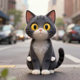 felix the cat on a city street