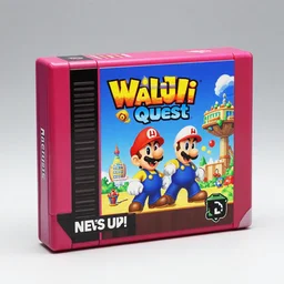 NES game box for Waluigi Quest