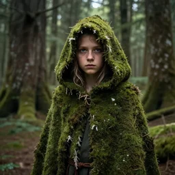 zeiss 3 5 mm portrait photography of 6 0 - year - old druid in tattered moss covered hood inside ancient forest, natural light, artwork by maria panfilova andrea savchenko mike kime ludovic plouffe qi shengluo oliver cook julian calle eddie mendoza, trending on artstation