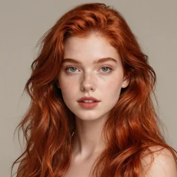 Portrait of a beautiful red-haired woman, ultra detailed, digital art, trending on ArtStation
