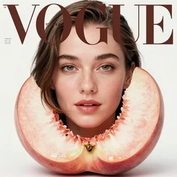 vogue magazine, elle magazine, anime korean natalie portman covered with fruit peach half bubbles, ilya kuvshinov, greg rutkowski, john singer sargent, anime, trending on artstation, intricate