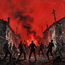 zdzisław beksinski, horrific nickelodeon massacre, red sky