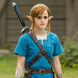 Emma Watson as Link in The Legend of Zelda