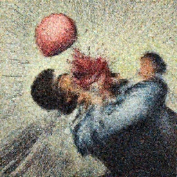 howard hamlin getting shot, head exploding, brain flying, viscera, painting by phil hale, action lines, graphic style, visible brushstrokes, motion blur, blurry