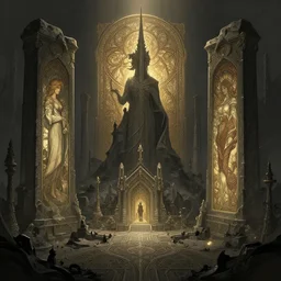 a landscape from made in abyss by akihito tsukushi, backlight, rim lighting, deep focus, d & d, fantasy, intricate, elegant, highly detailed, digital painting, artstation, concept art, matte, sharp focus, illustration, hearthstone, art by artgerm and greg rutkowski and alphonse mucha