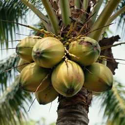 of the coco tree ( of the coco tree ),, silly, coconut, highly detailed, sharp, cinematic, 8 k,