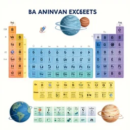 infographic about exoplanets inspired by the layout of the periodic table