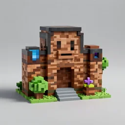 Terraria, voxel art, photorealistic imagery, 8k