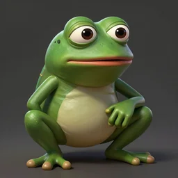 portrait of the real life Pepe the Frog, expressive pose, futuristic, highly detailed, digital painting, artstation, concept art, smooth, sharp focus, dramatic light, studio light, by Henri Matisse