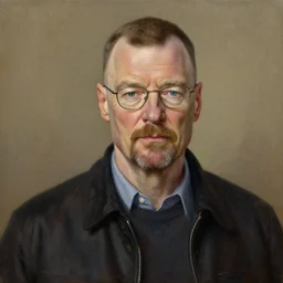walter white oil painting
