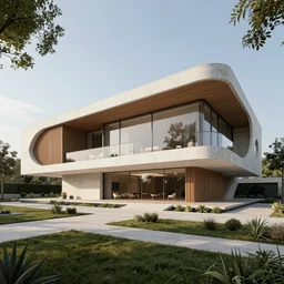 big villa in zaha hadid style by #sparth ternd on #artstation