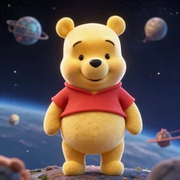 winnie the pooh in space. unreal engine 5 render - n 8