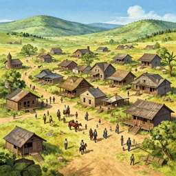 artstation concept of an old west town, historic imagery, smithsonian archive, bright colorful, hyperdetailed, artstation trending, world renowned artists, worth1000.com, historic artworks society, antique renewel, cgsociety, by greg rutkowski, by Gustave Dore, Deviantart